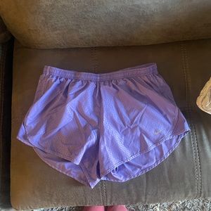 purple nike dri fit running shorts!